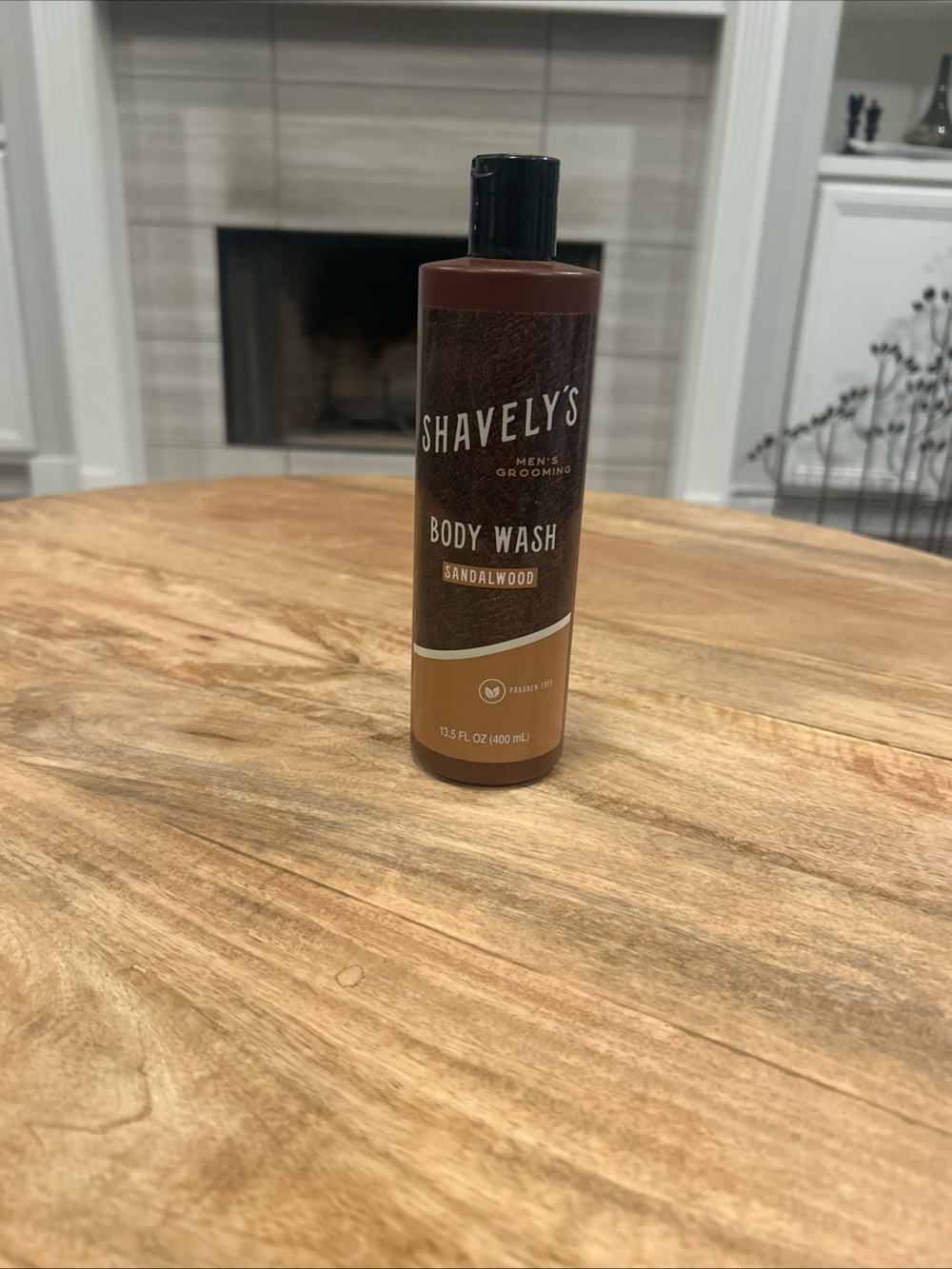 Shavely’s Men’s Grooming Body Wash- Sandalwood 13.5 FL OZ Paraffin Free